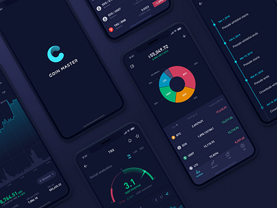 Coin Master - UI Deisgn blockchain cryptocurrency finance app mobile app mobile ui ui ux