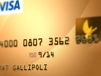 gold card credit card gold visa