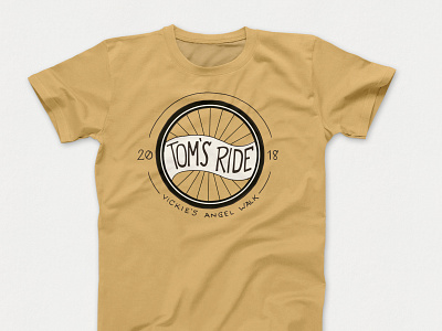 Tom's Ride Shirt 2018 illustration lettering tshirt