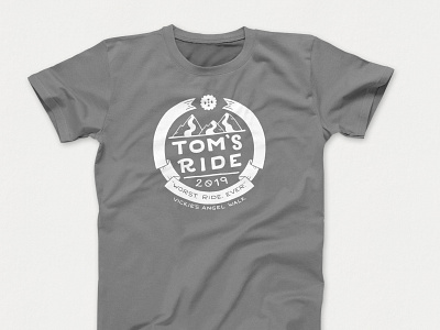 Tom's Ride Shirt 2019 design illustration lettering tshirt