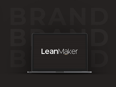 Minimal Brand | LeanMaker brand brand identity branding dark identity minimal minimalist type