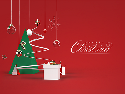 merry christmas background 3d background box christmas design gift