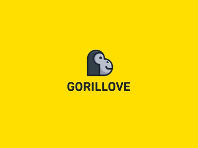 GORILLOVE LOGO design graphic illustration illustrator logo typography vector