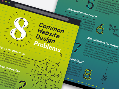 8 Common Website Design Problems Infographic