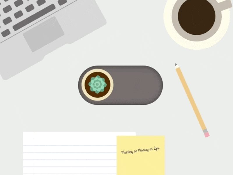 Office/Fiesta UI Toggle animation app design flat gif icon illustration ios switch toggle ui vector
