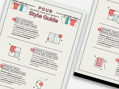 4 Reasons Your Site Needs a Style Guide Infographic design flat flat design graphic design icons illustration info infographic infographics list site styleguide ui vector web website