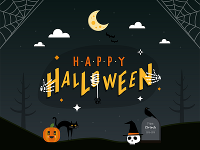 Happy Halloween branding design flat flat design graphic graphic design halloween halloween bash halloween design halloween flyer icon icons illustration social social media socialmedia spooky ui vector