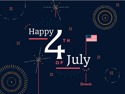 4th of July 4th july 4th of july 4thofjuly america celebrate design fireworks flag flat flat design graphic design illustration patriot philadelphia typography