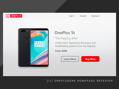 OnePlus Redesign Page