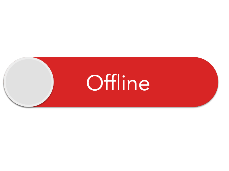 Offline/Online buttons toggles ui