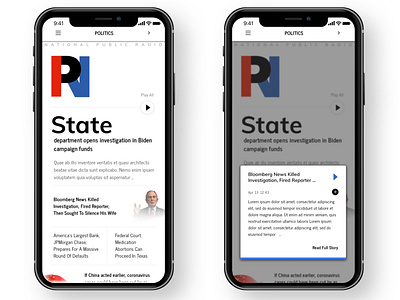 NPR News App Redesign Concept