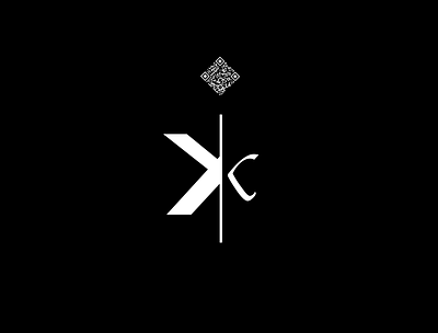 K Logo Design brand k logo qr
