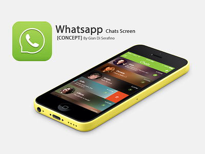 Whatsapp Concept app iphone redesign ui whatsapp