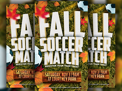 Fall Soccer Match Flyer flyer