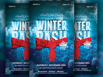 Winter bash flyer