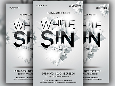 White Sin 3d flyer