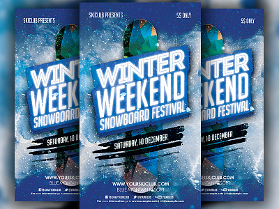 Winter Snowboardin Weekend flyer