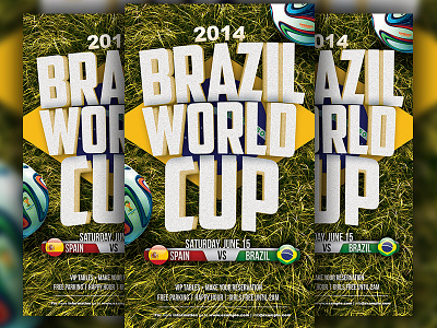 Brazil World Cup Flyer brazil flyer football soccer world cup