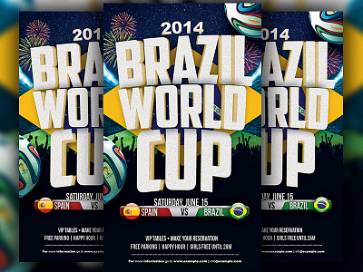 Brazil World Cup Flyer brazil flyer football soccer world cup