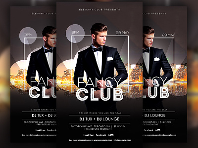 Fancy Club Night flyer
