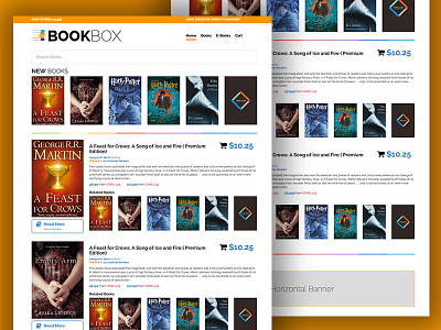 BOOKBOX bookstore psd to html
