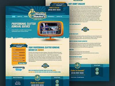 Hunky Haulers Micro Site web