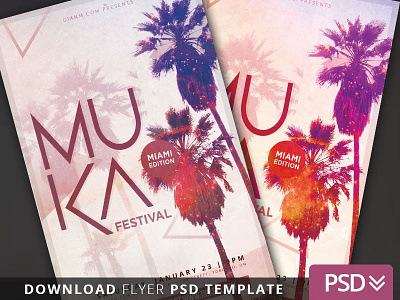 Beach Festival Flyer Template