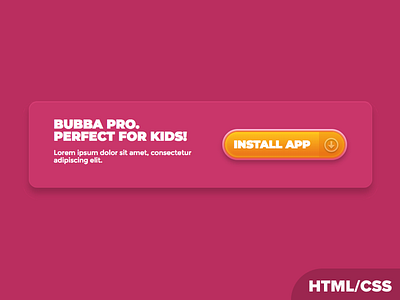 Bubba Pro Element HTML/CSS Experiment