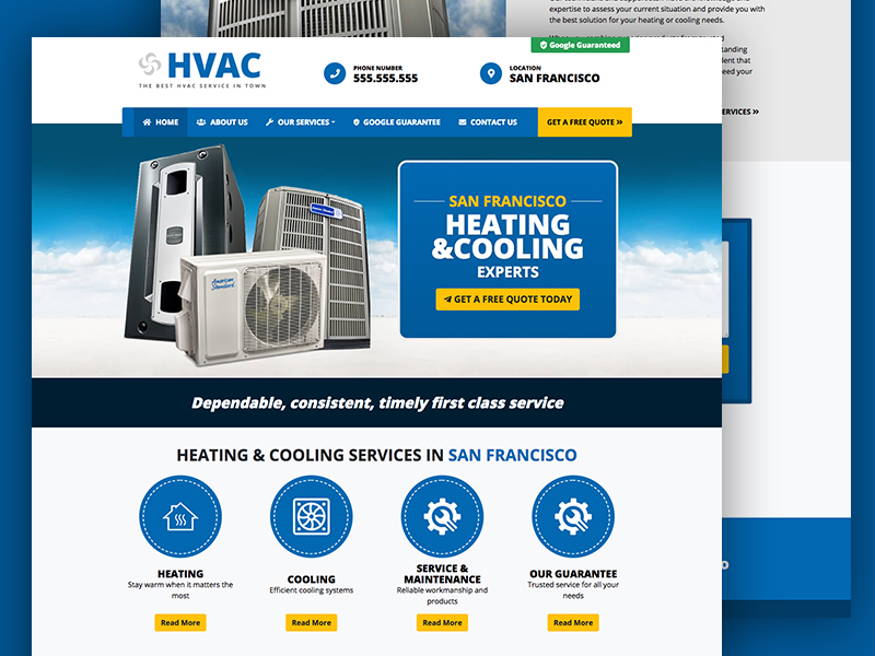 Free Hvac Web Templates