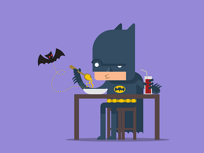 Batman stays at home. art artwork bat batman cartoon character character character design dc comic draw illustration quarantine soup superheroes
