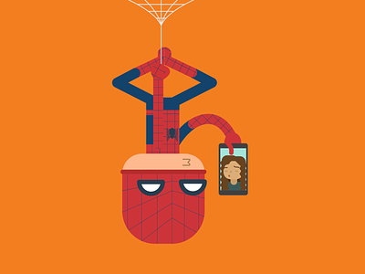 Spiderman stays at home. art artwork avengers cartoon character character character design draw illustration marvel spiderman superheroes