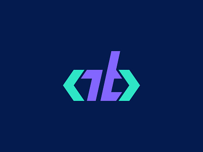 AB monogram - Front-end developer logo design