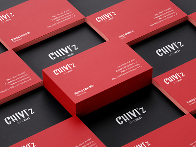 Street food restaurant branding - business card design