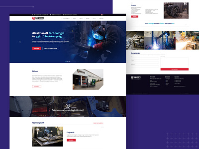 Industrial company web design