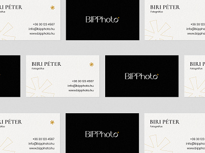 Wedding and light painting photographer business card design