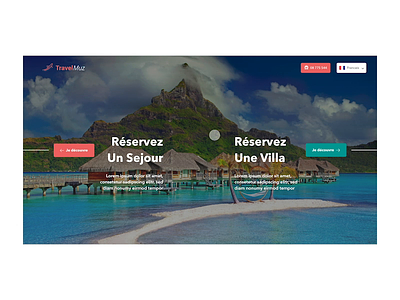 Travel Landing Page animation design prototyping ui user experience user interface ux