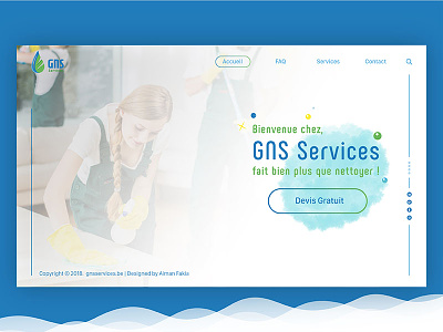 GNS Cleaning Services cleaning interface nettoyage user interface web webdesign