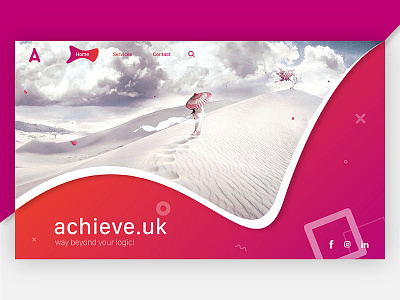 achieve.uk landing page page ui ux web webdesign