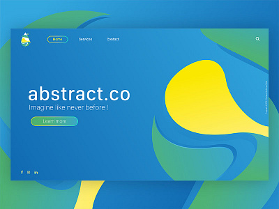 abstract.co landing page page ui ux web webdesign