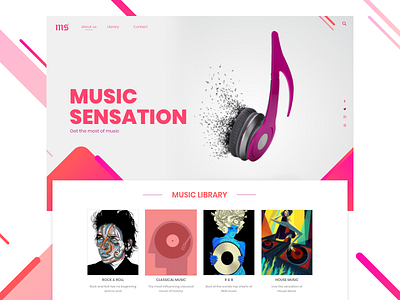 Music Sensation web page