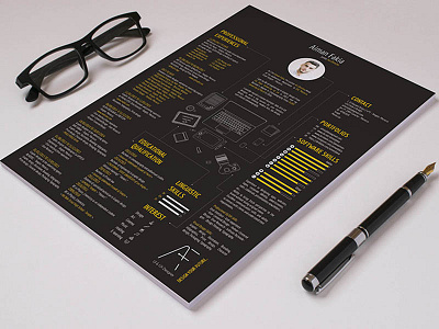 Freebies Digital Resume cv digital free graphic design illustration resume ui ux