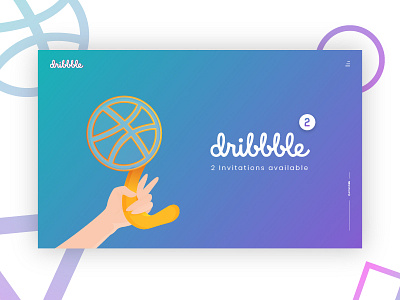 Dribbble invite design designer dribbble invite invitation invite landing page trophy website win winner