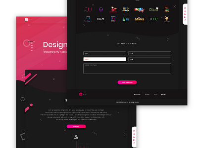 Personal website Landing Page