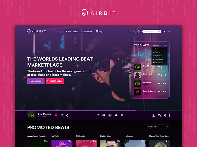 Airbit website redesign