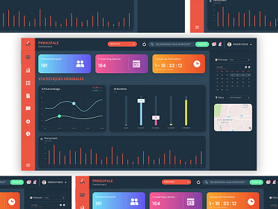 IZI System Platform design designer gradient job login notification platform ui user experience user interface ux work