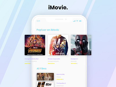 iMovie IOS app artwork design icon illustration ui user experience user interface ux web website