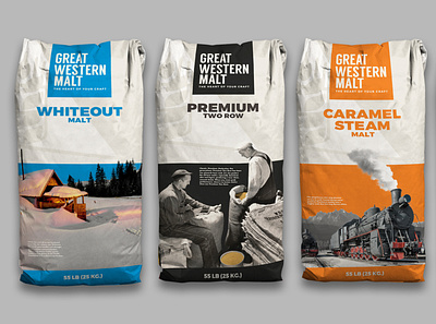 Great Western Malt brand brand design branding package design packaging print design