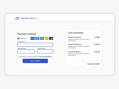 Dailyui - #002 Checkout