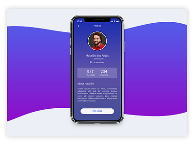 #Dailyui  #006 - Profile Page