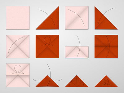 Orime: Butterfly Steps, 1 illustrator origami paper svg vector art